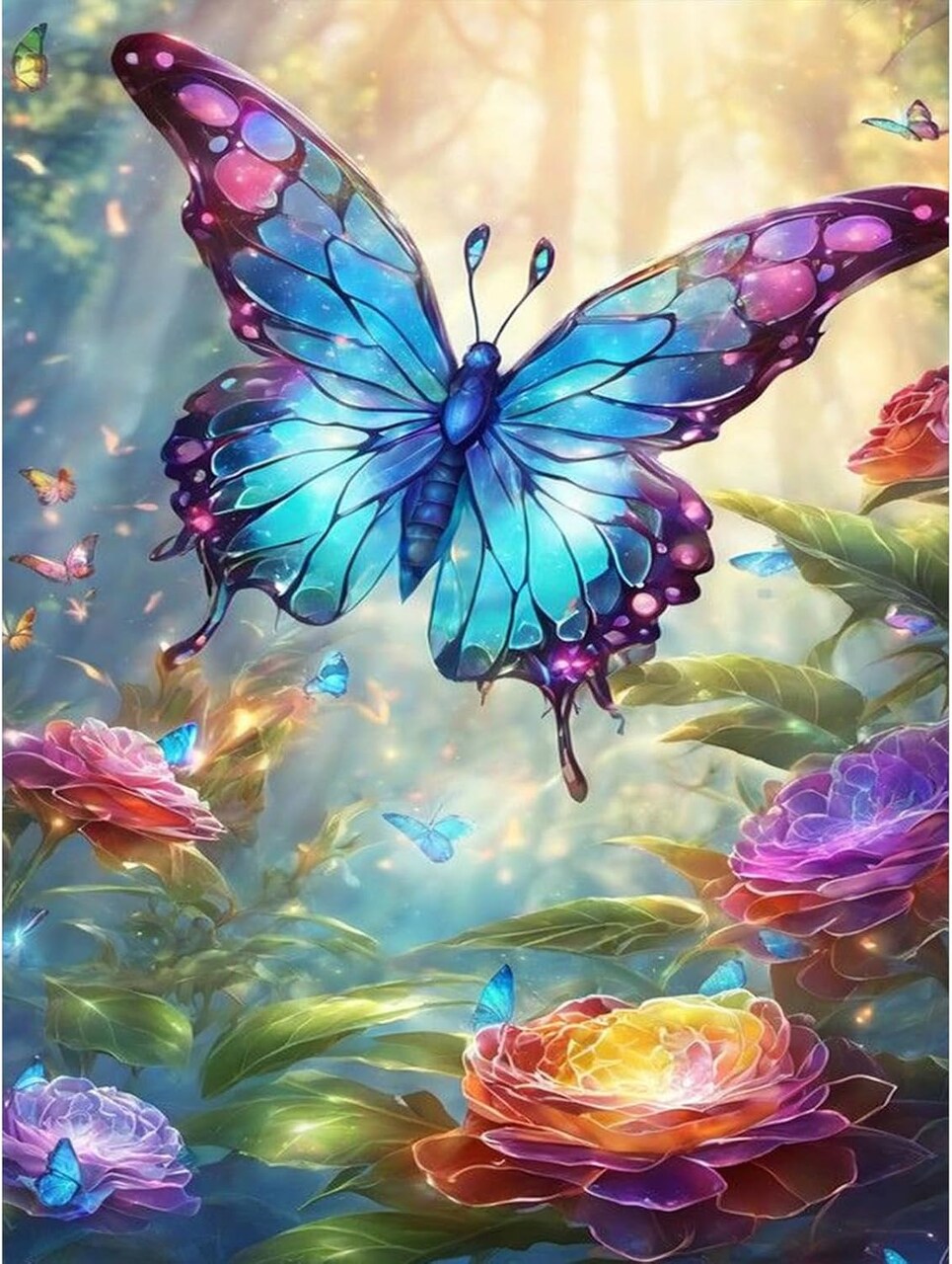 5D Flowers Diamond Painting Kits for Adults Beginners,12 x 16 Inch